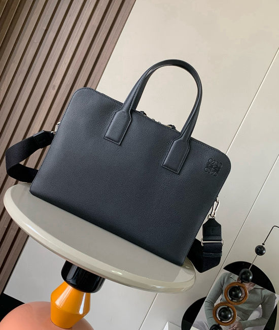 Loewe Goya Grain Leather Briefcase 9081