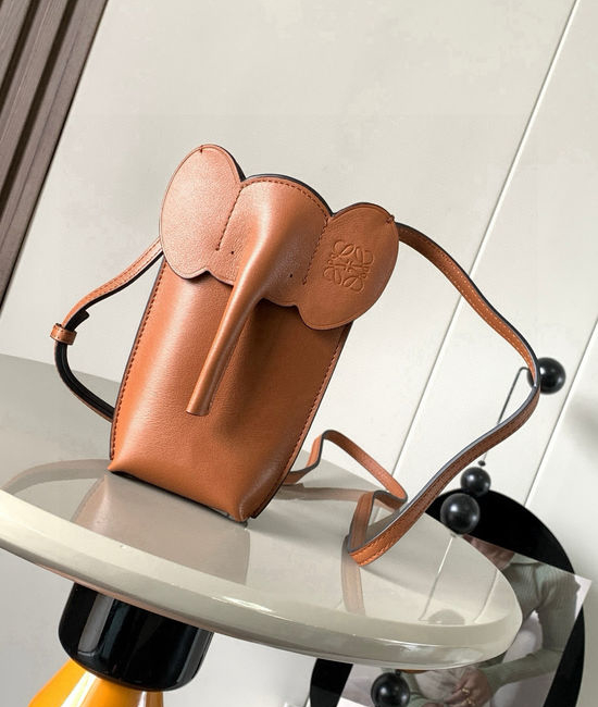 Loewe Elephant Shape Leather Crossbody Bag 9200
