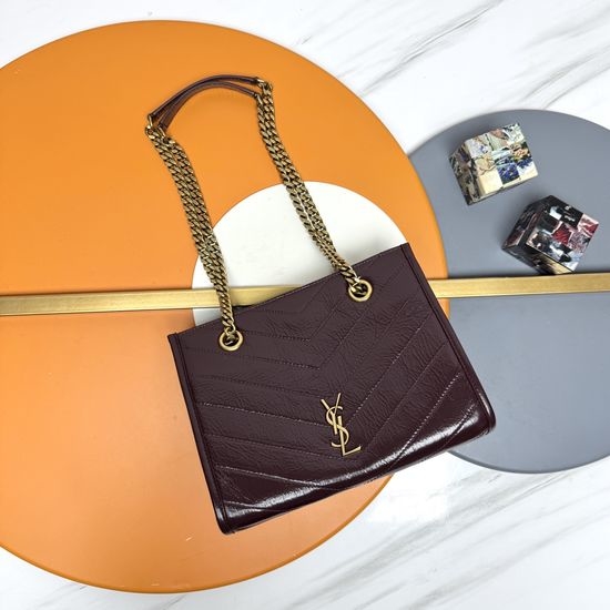 Yves Saint Laurent YSL Niki Vintage Leather Tote Bag 872680