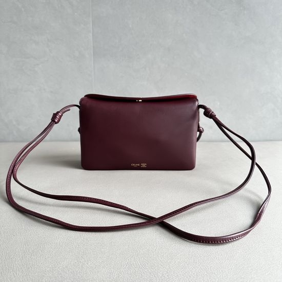 Celine Trio Flap Leather Shoulder Bag 10P862