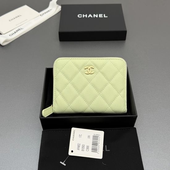 Chanel Zip Short Wallet Caviar Leather AP4652