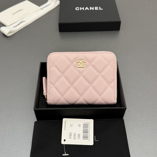 Chanel Zip Short Wallet Caviar Leather AP4652