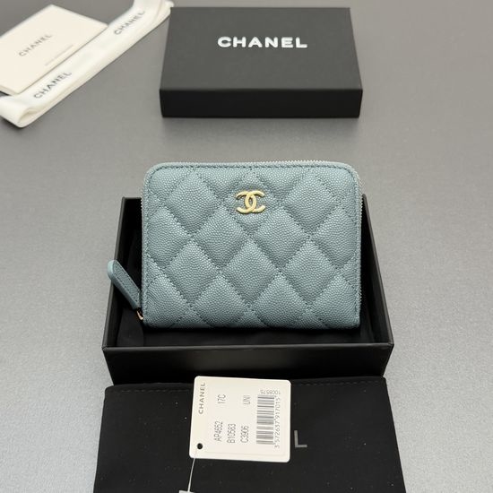 Chanel Zip Short Wallet Caviar Leather AP4652