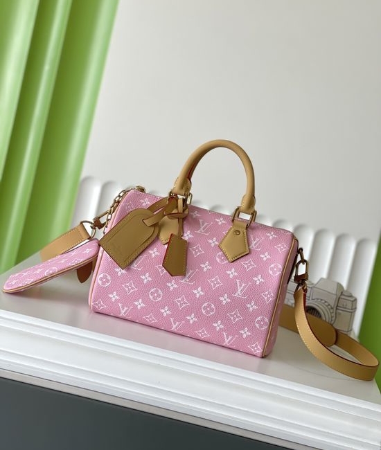 Louis Vuitton LV SPEEDY Pink Leather Handbag M13911
