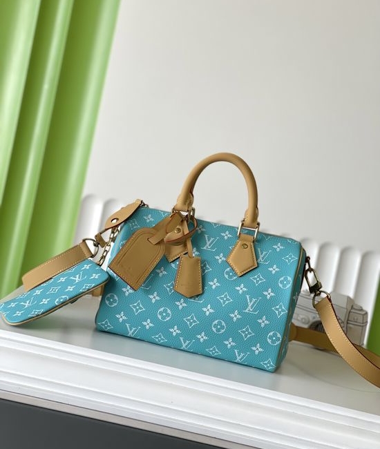Louis Vuitton LV SPEEDY Blue Leather Handbag M11561