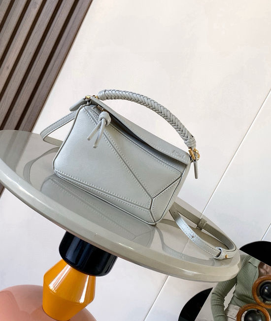 Loewe Puzzle Mini Woven Handle Leather Bag 9097