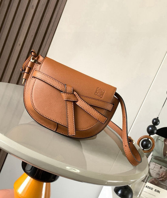 Loewe Gate Duel Mini Saddle Leather Bag 9032