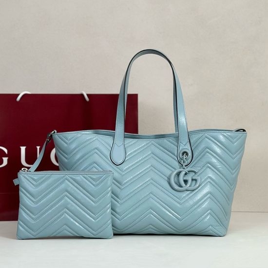 Gucci Classic Shoulder Bag Ice Blue 855279