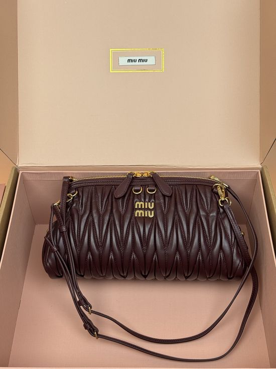 Miu Miu Matelasse Leather Handbag 5BF130