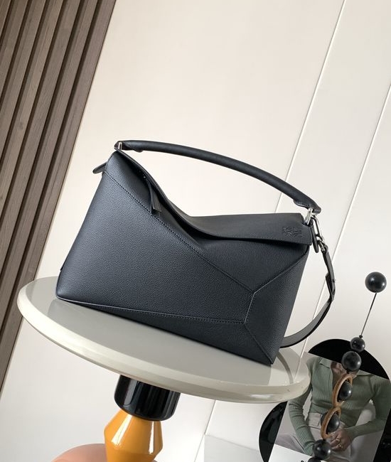 Loewe Puzzle Shiny Leather Handbag 9061