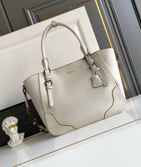 Prada Textured Leather Top Handle Bag 1BG602