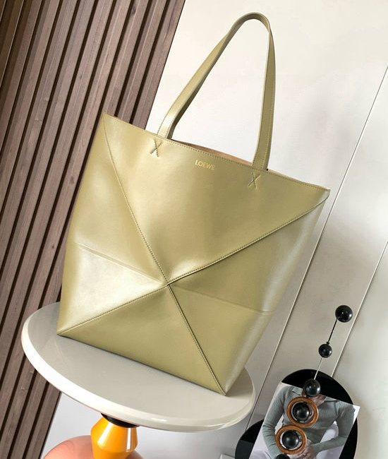 Loewe Puzzle Fold Leather Tote Bag 9033