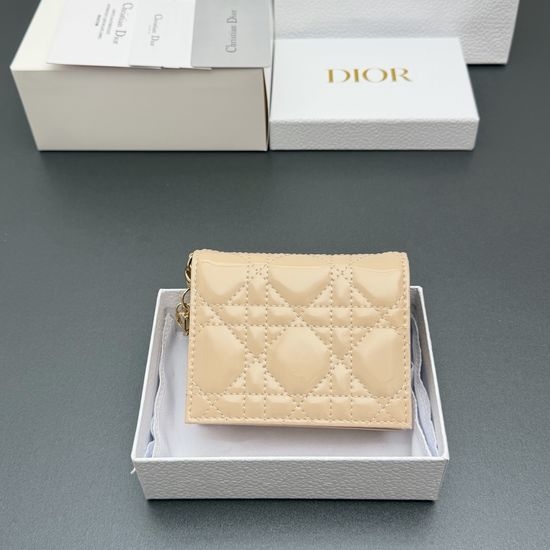 Christian Dior CD Mini Lady Gardenia Wallet S0178