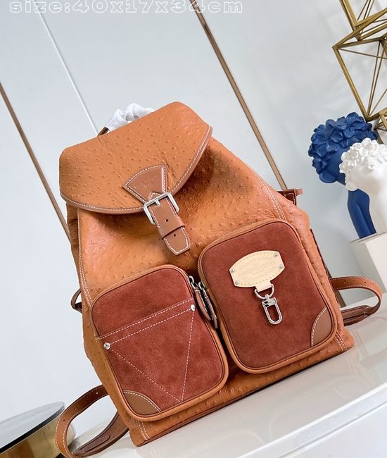Louis Vuitton LV Montsouris Cargo Shiny Calfskin Backpack M89112