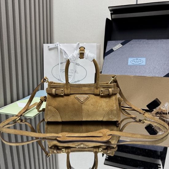 Prada Softlux Suede Mini Crossbody Bag 1BA486