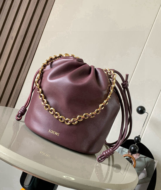 Loewe Flamenco Purse Bucket Elegant Handbag 9062