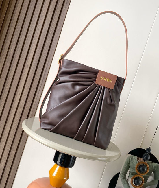 Loewe Draped Nappa Leather Handbag 9156