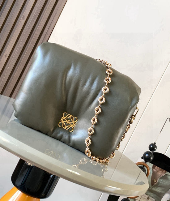 Loewe Puffer Goya Shiny Nappa Leather Handbag 9140