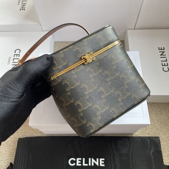 Celine Triomphe Frame Printed Handbag 124232