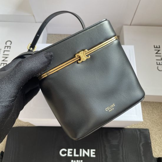Celine TRIOMPHE FRAME Leather Handbag 124232