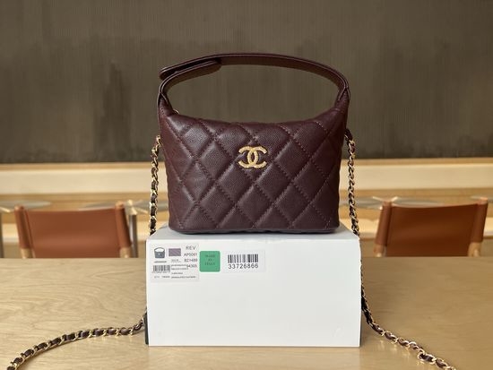 Chanel Lunch Box Bag Caviar Leather AP5191