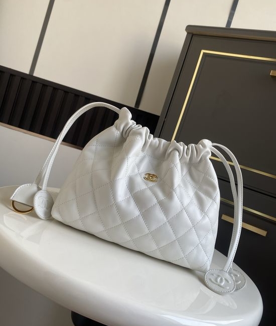 Chanel Classic Quilted Drawstring Bag AS5227
