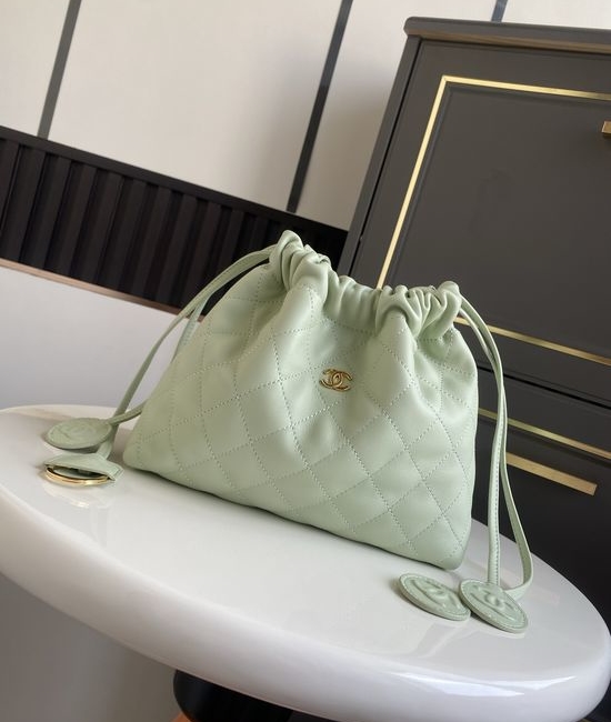 Chanel Classic Quilted Drawstring Bag AS5227