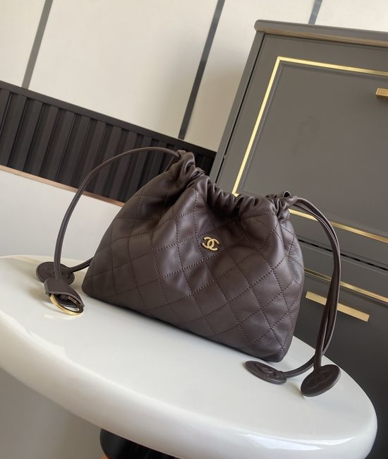 Chanel Classic Quilted Drawstring Bag AS5227