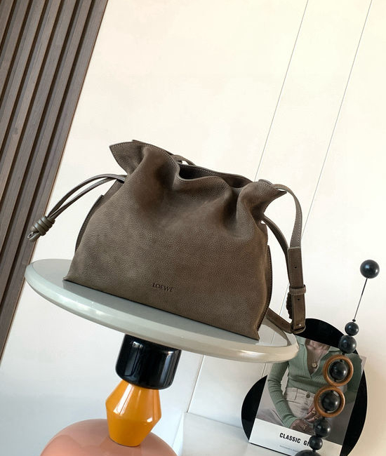 Loewe Flamenco Nubuck Leather Clutch 9162