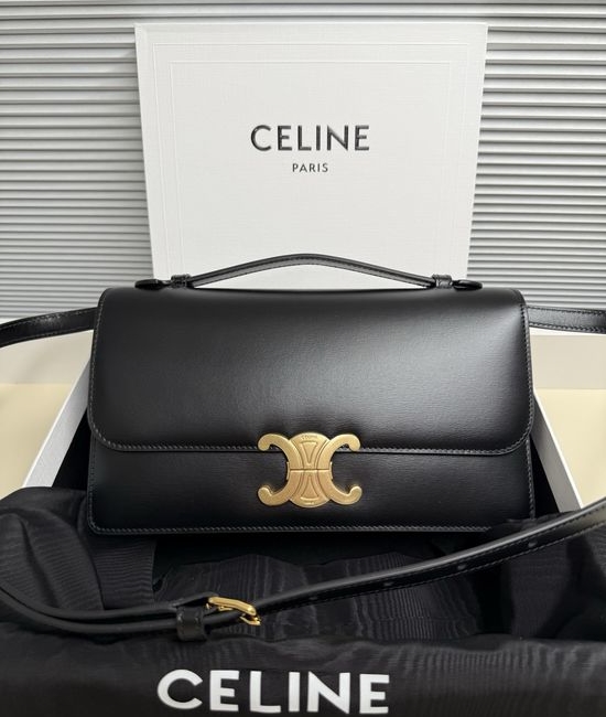 Celine Calfskin Leather Shoulder Bag L102U3