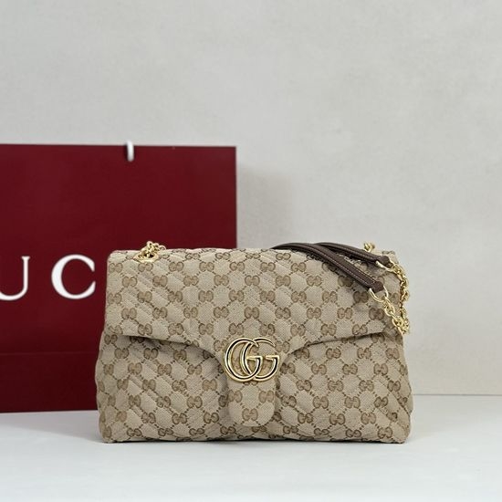 Gucci Canvas Shoulder Bag 850676 Light Beige