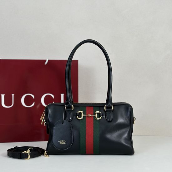 Gucci Black Leather Crossbody Bag 866732