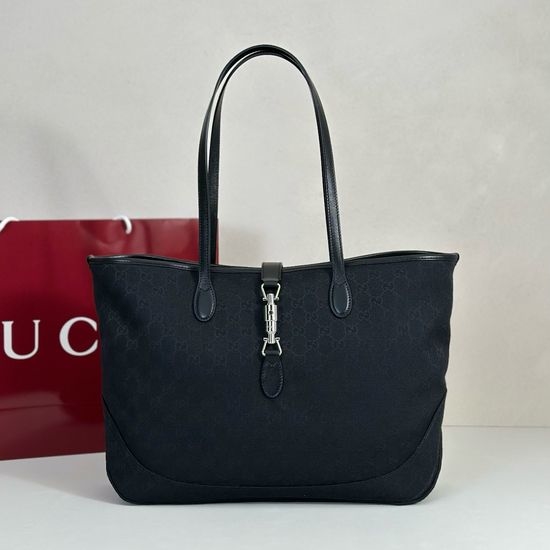 Gucci Black Canvas Large Tote 867015