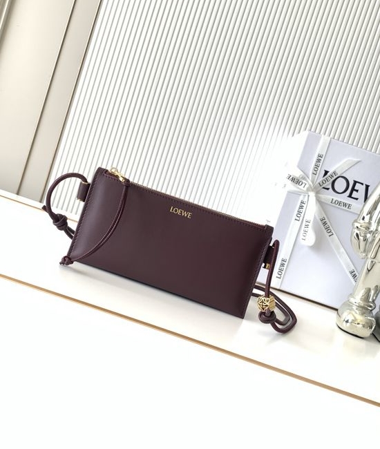Loewe Joya Nappa Leather Clutch Bag 9169
