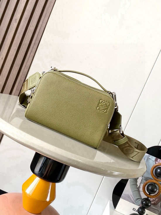 Loewe Mini Camera Satin Leather Crossbody Bag 9111
