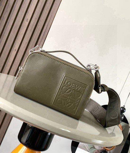 Loewe Satin Leather Mini Camera Crossbody Bag 9111