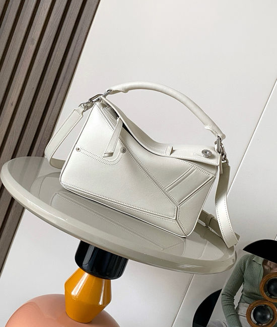 Loewe Panta Puzzle Small Glossy Leather Handbag 9109
