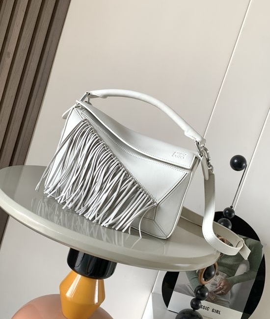 Loewe Fringe Puzzle Classic Leather Handbag 9166