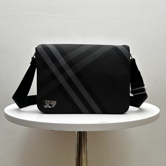 Burberry Grid Check Pattern Messenger Bag 099160