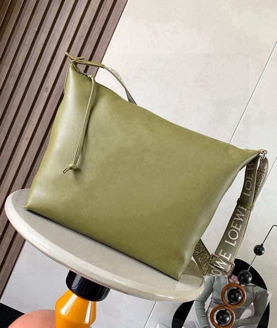Loewe Cubi Leather Crossbody Bag 9010