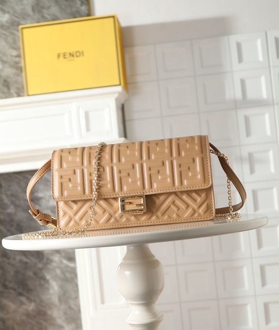Fendi Baguette Compact Leather Wallet 283