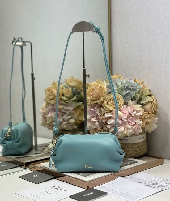 Christian Dior CD Bow Lambskin Clutch S3900