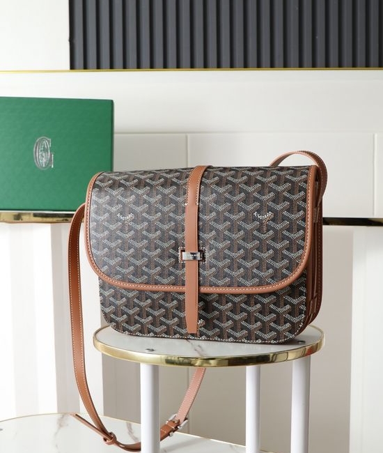 Goyard Belvedère Casual Crossbody Bag 244L Brown