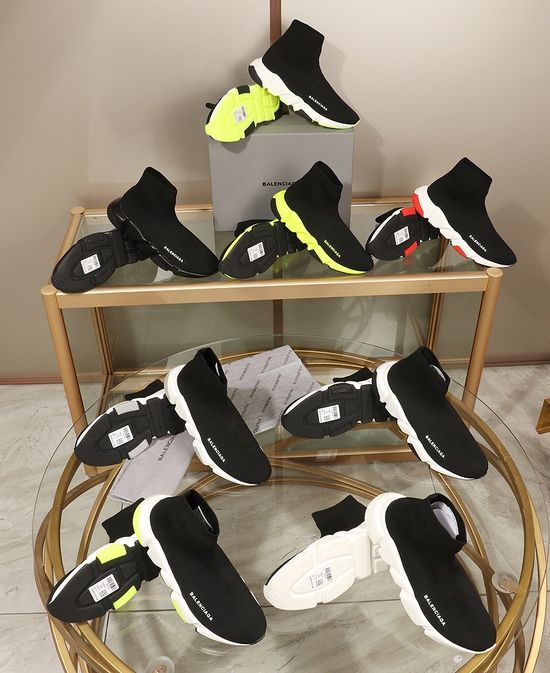 Balenciaga Classic Elastic Knit Ankle Boots With Durable Sole