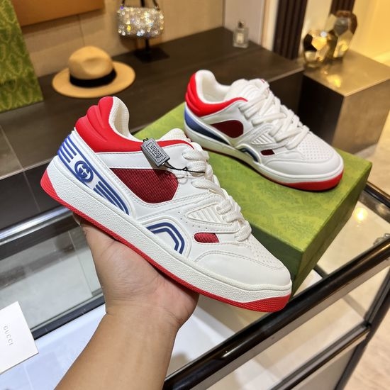 Gucci Premium Low-top Fashion Sneakers Color-block Patchwork Non-slip Sole