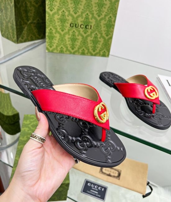Gucci Soft Lining Flip Flops with Multiple Color Options