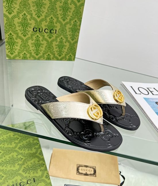 Gucci Soft Lining Flip Flops with Multiple Color Options