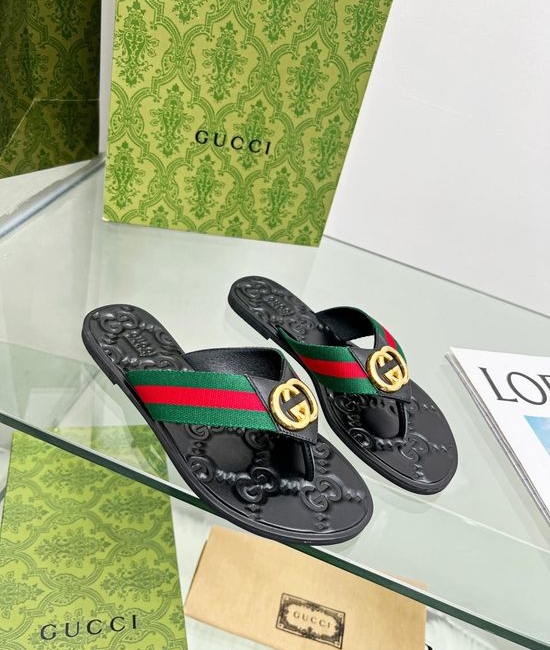 Gucci Soft Lining Flip Flops with Multiple Color Options