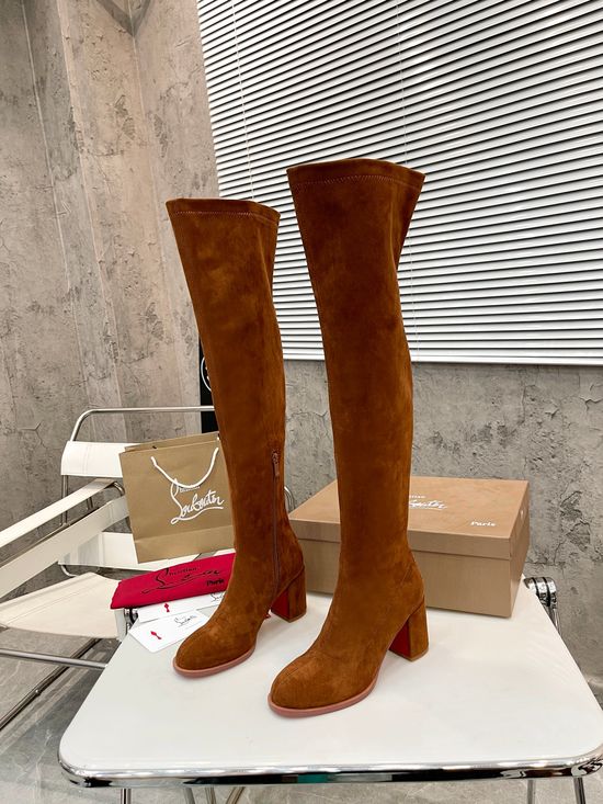 Louis Vuitton Chic Stretch Ankle Boots with Comfort 7cm Block Heel
