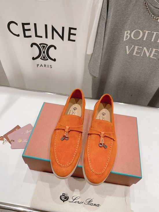 Loro Piana Classic Soft Suede Loafers with Non-slip Sole